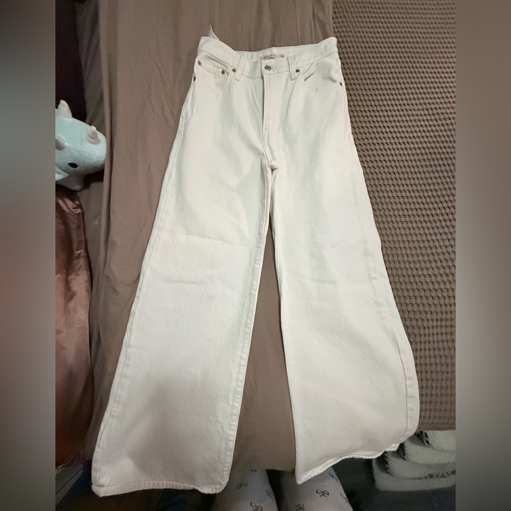 RIBCAGE WIDE LEG WOMEN'S JEANS - Picture 3 of 4